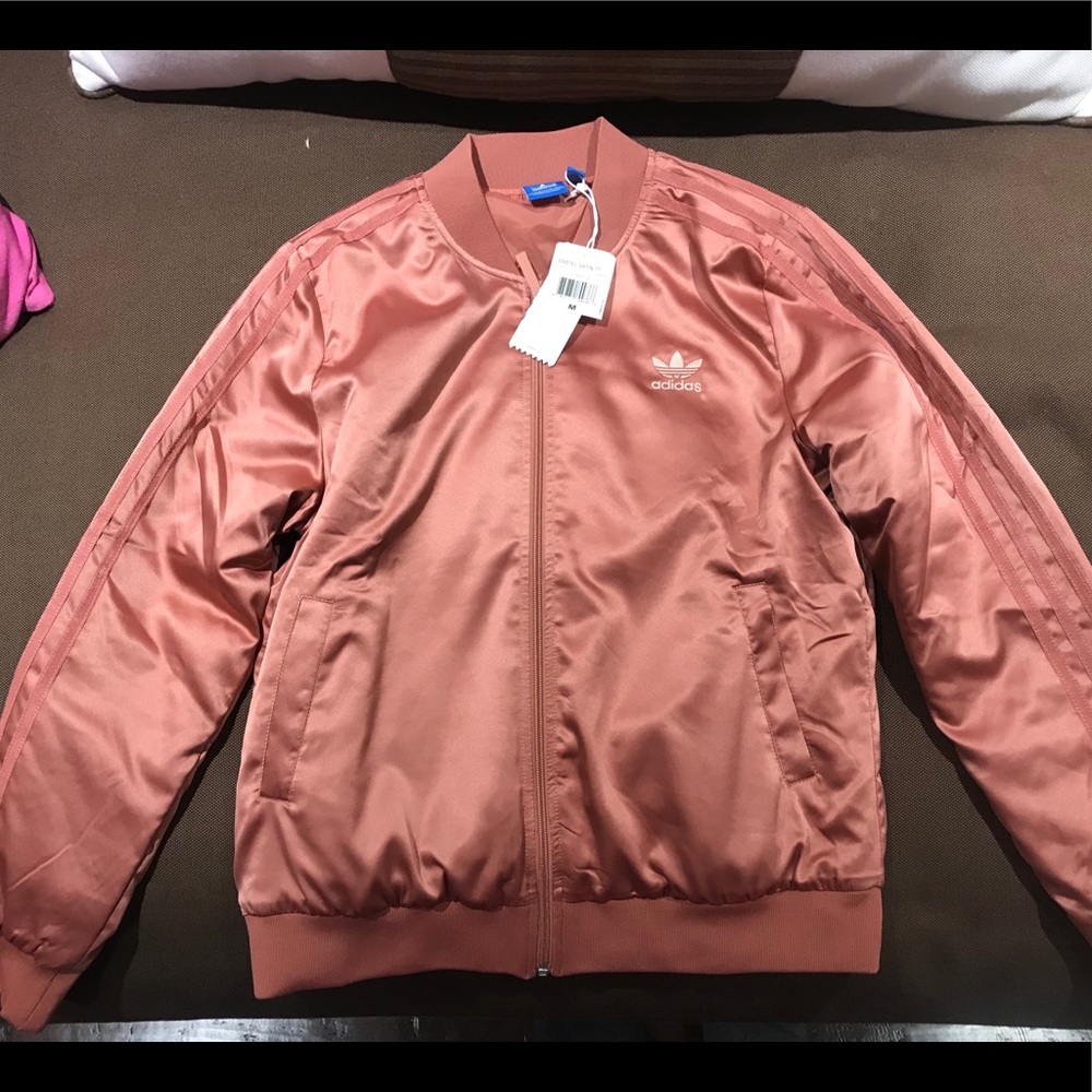 Pastel Satin Adidas Jacket